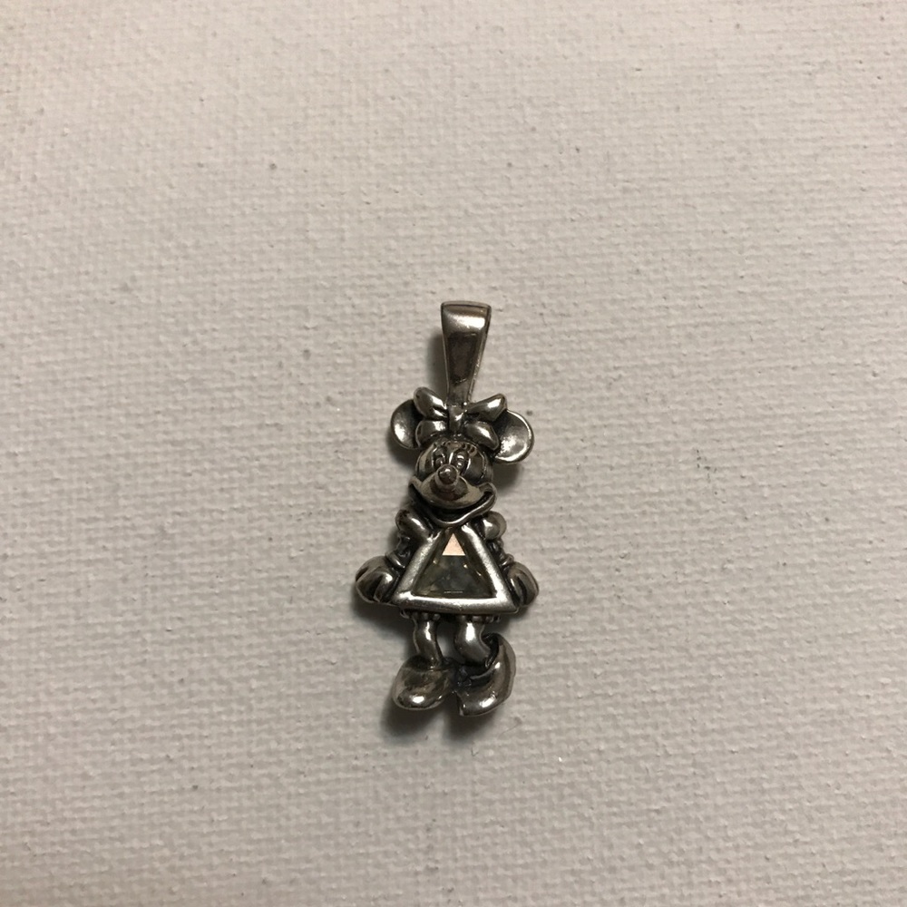 Sterling silver Minnie Mouse charm